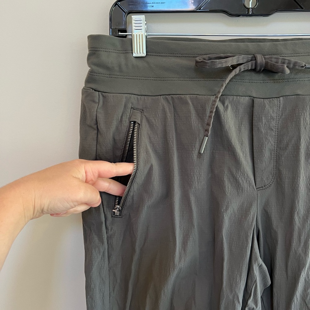 Athleta Trekkie Mid Rise Legacy Jogger Pants in Arbor Olive Green, 10 - Picture 6 of 12